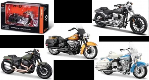 1/18 Harley-Davidson Blister Asorti