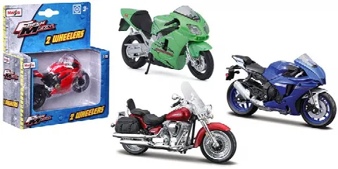 1/18 Fresh Metal 2 Wheelers Motorsiklet Asorti