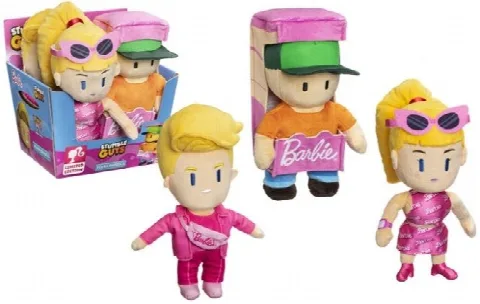 Stumble Guys X Barbie 20 cm Peluş Figür ( 4'lü Display )