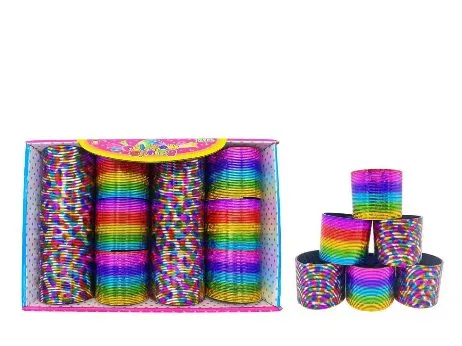 Rainbow Spring Heat Transfer Laser Ring A7512-8S