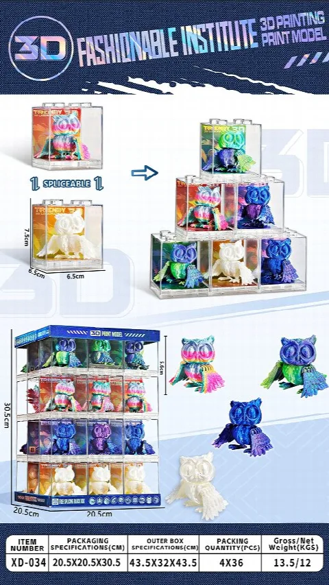 3D Printing Model Owl / XD-034