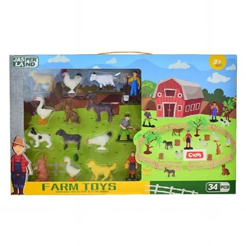 Farm Toys 34 Parça Çiftlik Hayvanları Seti