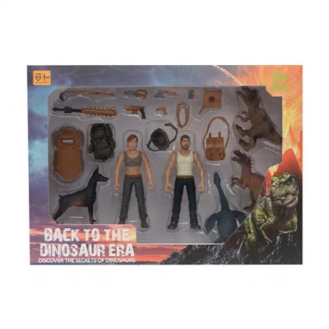 İkili Figürlü Dinozorlu Savunma Seti