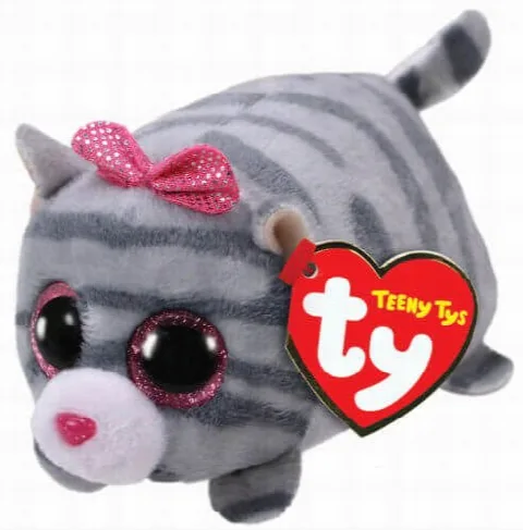 TY Teeny Tys Cassie Gri Kedi 10 cm.