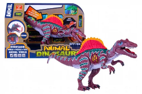 Animal Dinosaurs Serisi Sesli Işıklı Mor Dinozor