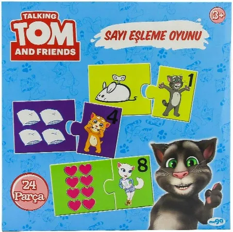 Konuşan Kedi Tom Sayı Eşleme Oyunu