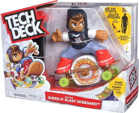 Tech Deck Shred N' Blast Rampalı Parmak Kaykay Seti