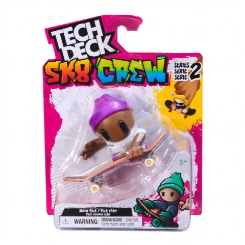 Tech Deck SK8 Crew Figürlü Parmak Kaykayı (6 Asorti)