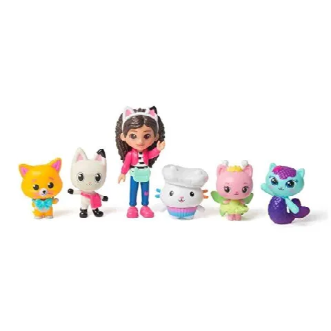 Gabby's Dollhouse The Movie Gabby ve 5 Kedi Figür Seti