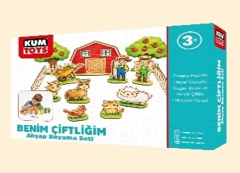 BENİM ÇİFTLİĞİM AHŞAP BOYAMA SETİ
