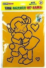 SAND PAINNTING 21X28 SARI (KUM BOYAMA ÇİZİMLİ)