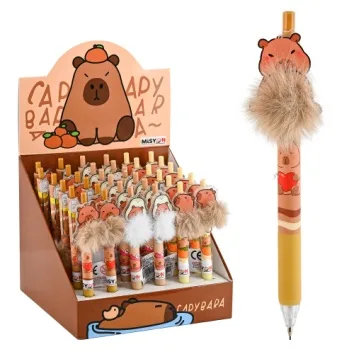 CAPYBARA PONPON FİGÜRLÜ VERSATİL KALEM 0.7
