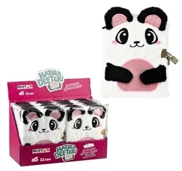 PANDA PELUŞ HATIRA DEFTERİ KİLİTLİ