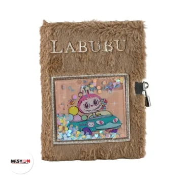 LABUBU PELUŞ SULU HATIRA DEFTERİ KİLİTLİ