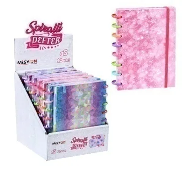 SİMLİ SPİRALLİ AYRAÇLI DEFTER