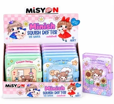 SEVİMLİ KIZ MİNİSH SQUİSH DEFTER