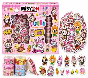 LABUBU STİCKER ÇANTA SET
