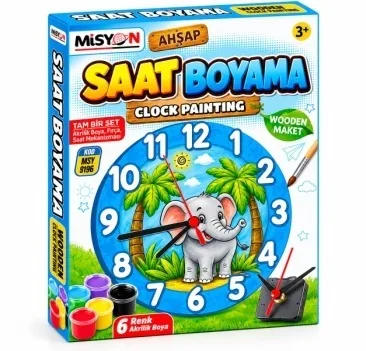 AHŞAP SAAT BOYAMA
