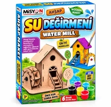 AHŞAP SU DEĞİRMENİ BOYAMA