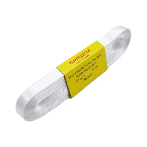 1 Cm SATEN KURDELA BEYAZ