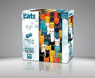 Staring Cats 1500 Parça Puzzle