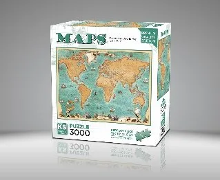 The Ancient World Map 3000 Parça Puzzle