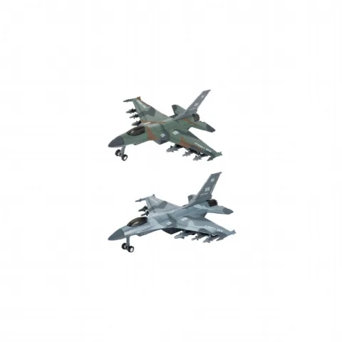 Die-Cast Fighter Çek Bırak F16 Savaş Uçağı (2 Asorti)