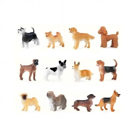 6'lı Mini Köpek Yavrusu Hayvan Seti (2 Asorti)