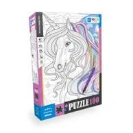 100 PARÇA - COLORING PUZZLE UNICORN (TEK BOYNUZLU AT)
