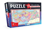 123 PARÇA - TÜRKİYE HARİTASI KUTULU PUZZLE (HER İL AYRI PARÇA)