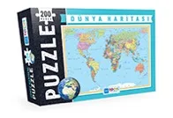 200 PARÇA - DÜNYA HARİTASI PUZZLE