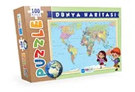 100 PARÇA - DÜNYA HARİTASI PUZZLE