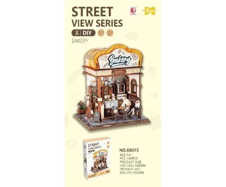 Rastplay Ahşap 3D Puzzle Sokak Manzarası - Fırın