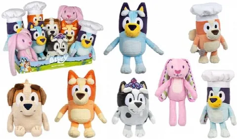 Bluey Peluş Figür 16-23 cm Asorti ( 9'lu Display )