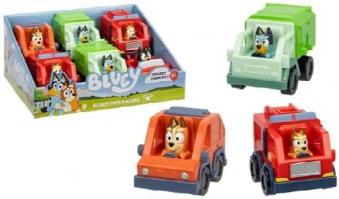 Bluey Figürlü Mini Araçlar - Asorti