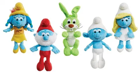 Şirinler 20 cm Peluş Figür Asorti (8'li Display)