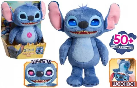 Stitch Many Moods LCD Gözlü Elektronik Pelüş 30 cm