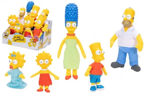 The Simpsons Pelüş Figür Asorti 8'li Display