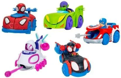 Spidey Mermi Fırlatıcılı Araçlar Asorti 12'li Display