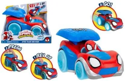 Spidey Power Web Racer Fırlatıcılı Işıklı Araç