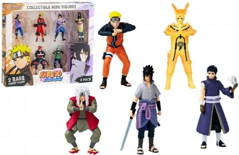 Naruto 8'li Koleksiyon Figür Seti Asorti