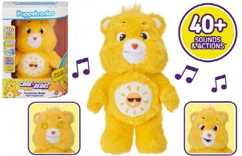 Care Bears Funshine Elektronik Kukla 25 cm (+40 Ses ve Aksiyon )