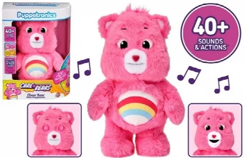 Care Bears Cheer Elektronik Kukla 25 cm (+40 Ses ve Aksiyon )