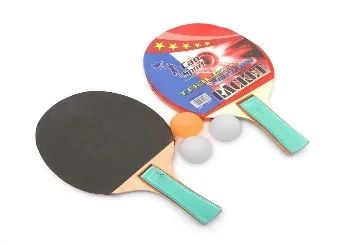 Table Tennis Racket 2 Raket 3 Pinpon Topu Set Tahta Gövde